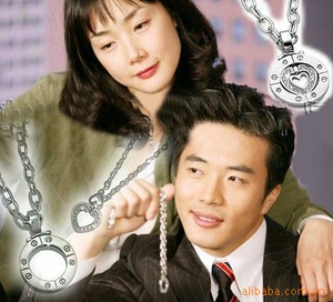 Stairway To Heaven Cuore <span class=keywords><strong>Collana</strong></span> <span class=keywords><strong>Collana</strong></span> In <span class=keywords><strong>Argento</strong></span> Pendente Della <span class=keywords><strong>Collana</strong></span> di <span class=keywords><strong>Coppia</strong></span> Con Due Catene Per Le Donne Gioielli Uomo - Product Image 3