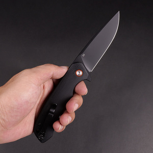Simple Style Black <strong>Titanium</strong> Plated D2 Steel Blade Folding Pocket Knife Outdoor Camping Survival Defense Tool - Product Image 5
