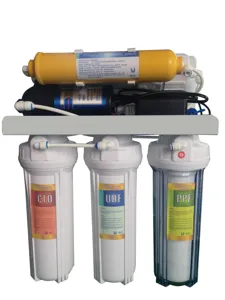 Sistema purificador de agua de cinco, seis, siete etapas PP + UDF + CTO + T33 + RO + UV + filtro de agua mineral NSF KAMAMUTA Metatecno China