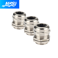 Raccord de câble électrique non blindé en acier inoxydable AISI 316L, filetage métrique NPT PG M6 M8 M10 M12, étanche IP68