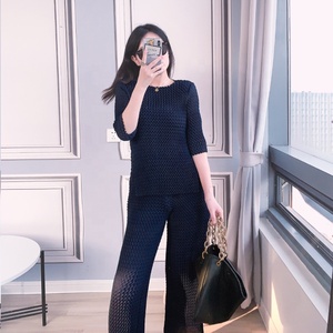 2023 Fashion Women Outfit Yiwu Qiudun Import and Export <strong>Tie</strong> <strong>Dye</strong> <strong>Sets</strong> Fashion Wide Leg Pants Women's 2 Piece <strong>Set</strong> - Product Image 4
