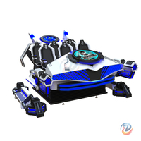 Máquina de juego Vr para centro comercial, simulador de vuelo de Montaña Rusa 360