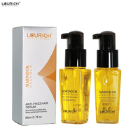 Sérum Capilar de Aceite de Almendras LOURICH, Anti-Frizz, Repara Puntas Abiertas, Protege del Calor, Suaviza y da Brillo, Aceite Capilar para Cabello Seco y Dañado, de Salón