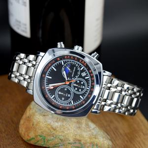 Montres de créateur personnalisées pour hommes, montre haut de gamme en acier, montre multifonctionnelle pour hommes, étanche, chronographe lumineux - Product Image 5
