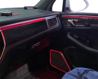 Pour Porsche Macan 2014-2025, lampes LED 64 couleurs, éclairage ambiant de voiture, ensemble de panneaux de porte éclairés, éclairage d'ambiance décoratif