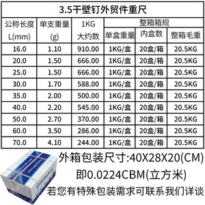 Vis autoperceuses Chu Gong en acier au carbone M3.5, tête fraisée phosphatée, pour la construction et la décoration - Product Image 4