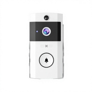 กริ่งประตูวิดีโออัจฉริยะ U9 แบบกันน้ำสำหรับภายนอกอาคาร เพื่อความปลอดภัยในบ้าน ภาพคมชัดระดับ HD มองเห็นได้ในเวลากลางคืน พร้อมระบบอินเตอร์คอมแบบเรียลไทม์ ระบบเตือนภัย PIR ใช้พลังงานจาก USB รองรับภาษาฝรั่งเศส - Product Image 3