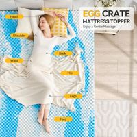 Surmatelas en mousse orthopédique de qualité supérieure en Chine, confortable, fin, pas cher, en gel souple, en mousse à mémoire de forme pour lit, hôtel, usage domestique