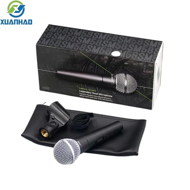 Advanced S58 Dynamic Vocal Microphone Cardioid Wired XLR Durable High Feedback Rejection for Live Sound Studio Karaoke
