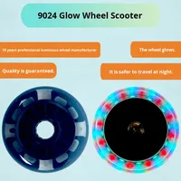 Roues lumineuses pour trottinettes, patins à roulettes, roues de rollerblade, patins à glace, accessoires de patins en ligne 90 mm, imperméables et durables pour l'extérieur