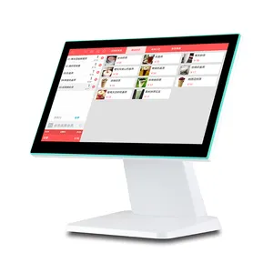 Vendita calda 15.6 pollici Android White POS System 1366*768 registratore di cassa al dettaglio per supermercato/ristoranti