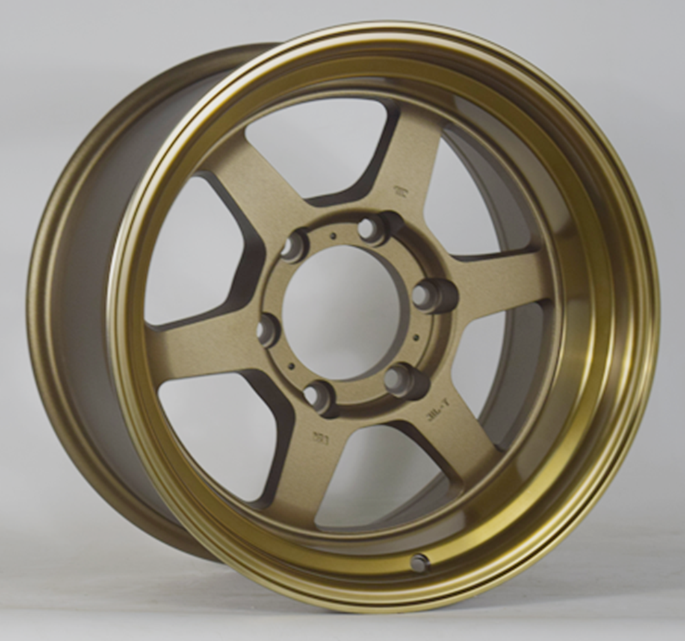 ディープディッシュ6スポーク15インチ16インチスタッガード4x4 4x100 