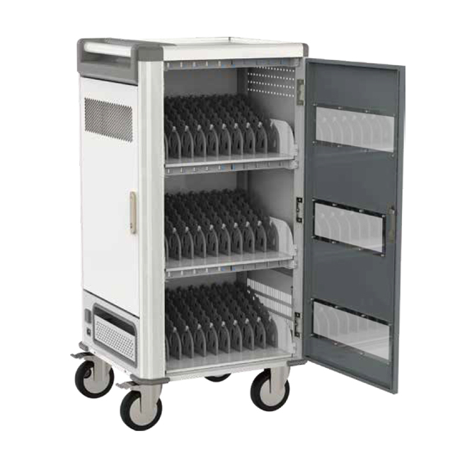 12/24/30/48 Bay Lockable Laptop Type-c Quick Charger Cart Charging Station Usb Tablet