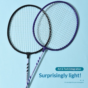 Raquette de badminton Bestcard Amateur <span class=keywords><strong>Junior</strong></span>, en gros, produits authentiques, durable, manche en acier tressé multicolore, manche en PU, tige en carbone - Product Image 6
