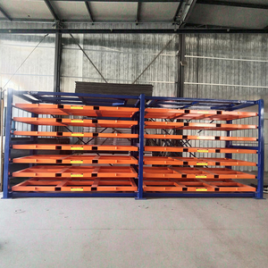 Étagère de stockage de palettes en acier robuste personnalisable, protection contre la rouille et la corrosion, revêtement en poudre, tiroirs pliables, empilables - Product Image 1