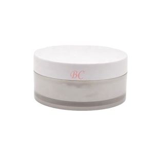 Big brands supplier luxury double-walled heavy acrylic 80g 100g 150g wide mouth cream short low profile hair gel plastic jar