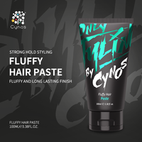 Produit coiffant pour cheveux lisse et mat personnalisé, pâte capillaire pour hommes, tenue forte