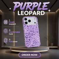 Étui en TPU de luxe, coque magnétique, protection antichoc 360°, anti-rayures, motif léopard, coque IMD pour iPhone 18 Pro Max