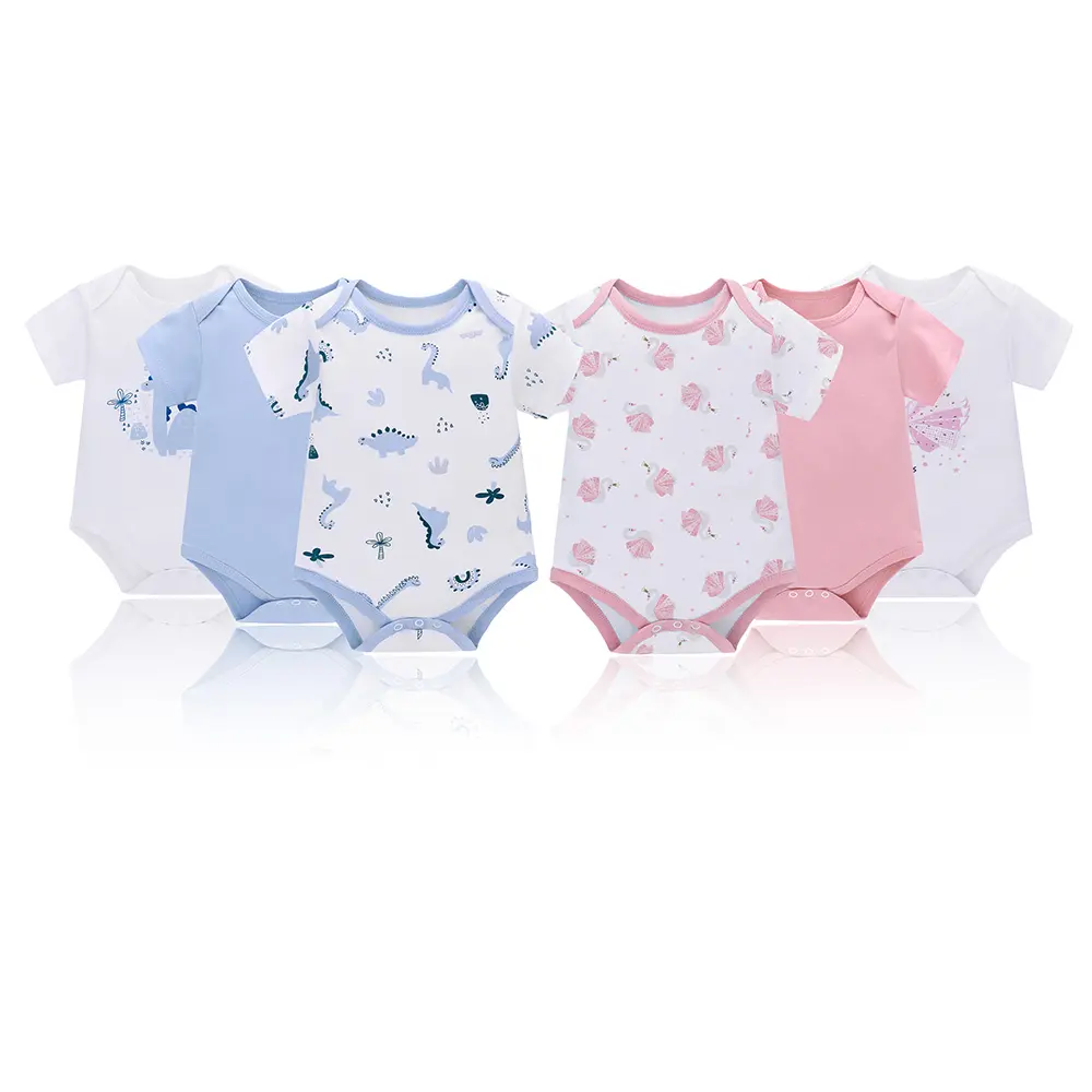 Nouvel arrivage de barboteuses pour bébé, combinaison 100% coton pour garçon, 3 pièces, ensemble de vêtements pour bébé, vêtements bon marché, en stock, body pour enfants