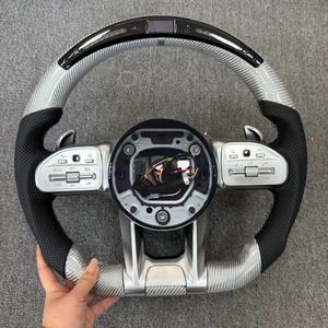 Volant en fibre de carbone de style LED pour Mercedes Benz Classe A B C E G S GLA GLB <span class=keywords><strong>GLE</strong></span> W222 W447 W211 W212 W213 AMG - Product Image 5