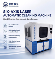 Machine de nettoyage au laser de qualité industrielle JINGWANG LASER sans produits chimiques 100W pour l'acier inoxydable et l'aluminium, facile à utiliser