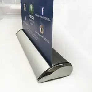 展示会用プロモーションワイドバーデラックス自立式スクロールロールアップバナースタンド - Product Image 1