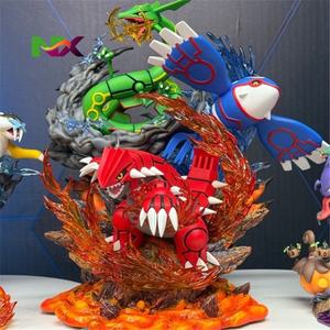 Statue modèle lumineuse de scène GK du trio légendaire de Hoenn Pokémoned Groudon Kyogre Rayquaza - Product Image 5