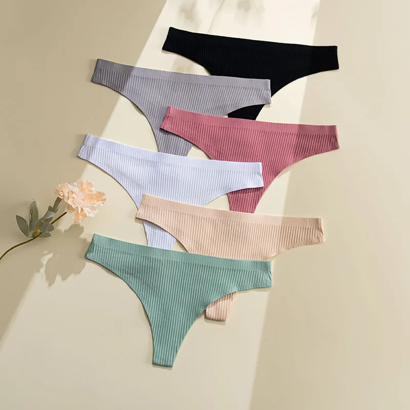 Nuovo arriva 6 colori perizoma donne Sexy perizoma intimo morbido cotone donna mutandine donna