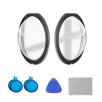 Protection d'objectif en verre trempé et PC adhésif, best-seller à prix abordable pour Insta360 X3 X2 avec vue panoramique
