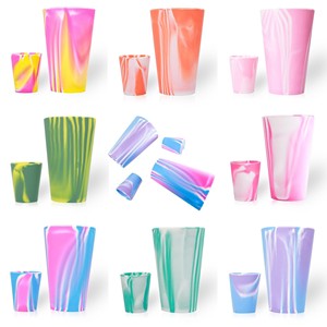 Food Grade Silicone Travel Mug for <b>Kids</b> | Sports Design Large Capacity Soft & Durable Easy to Clean with Screw-On Cap - Product Image 1