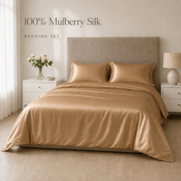 Nouvelle Arrivée Vente Chaude Prix Usine OEKO-TEX Véritable Housse de Couette en Soie de Mûrier Satinée de Luxe 19mm Ensemble de Literie