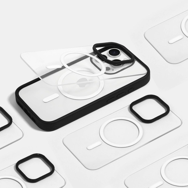 Hot Selling UV Printable Double Backplate Removable Magnetic Phone Case for iPhone 16 17 17 Pro Replaceable Back Cover
