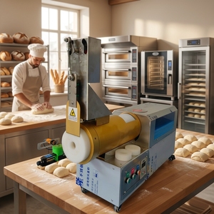 Diviseuse de pâte compacte entièrement automatique <span class=keywords><strong>à</strong></span> poussée, en acier inoxydable 304, 500 pièces/heure, moules faciles <span class=keywords><strong>à</strong></span> changer pour une faible empreinte géographique - Product Image 1