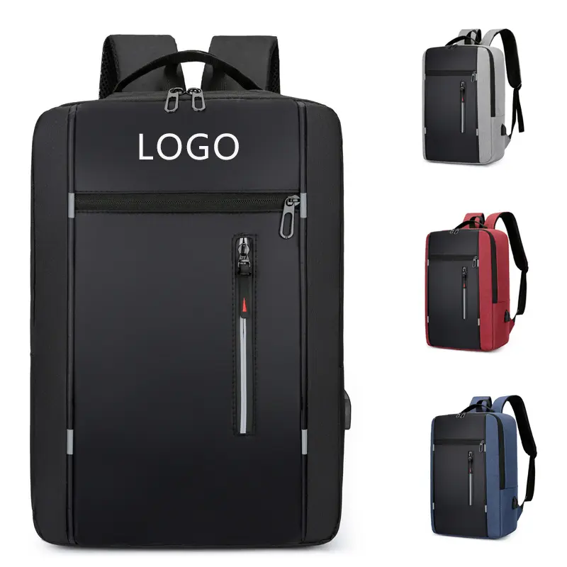 High Quality Fashion Waterproof Safe Durable Notebook Bag For Women Men Business Travel Laptop Backpack With USB Charging Port