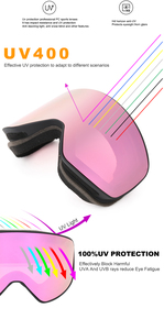 सबसे ज्यादा बिकने वाला नवीनतम फैशन ओवरसाइज मिरर लेंस, बच्चों के लिए धूप का चश्मा एंटी कोहरे आउटडोर बर्फ स्कीइंग गॉगल - Product Image 5