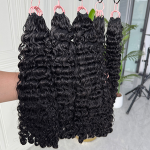 Cheveux bouclés birmans en crochet style bohème, couleur naturelle, texture douce et volumineuse, pour tresses au crochet - Product Image 6