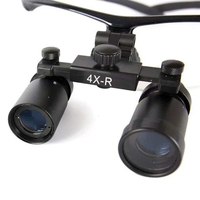 4X Loupes Headband Magnifier R Model Precise Optical Glass Coated Fine Process Black Color Adjustable Magnifying High Quality
