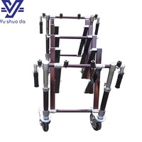 Chariot de transport de cercueil pliable pour funérailles, chariot d'église manuel