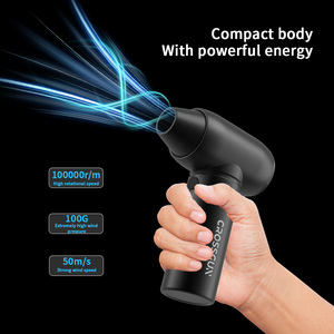 CROSSCUN มินิเจ็ทโบลเวอร์ 100000RPM แรงดันลม 100 กรัม พัดลมเทอร์โบแบบพกพา ตัวเครื่องอะลูมิเนียมอัลลอยด์ กำจัดฝุ่น เป่าหิมะ - Product Image 2