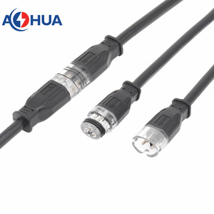 Connecteur étanche Q12 2-3 broches mâle-femelle moulé par injection, <span class=keywords><strong>contact</strong></span> rapide en cuivre australien-Hua, 10A - Product Image 1