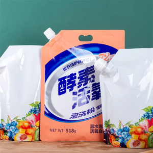 Tùy Chỉnh Thân Thiện Với Môi Chất Lỏng Xà Phòng Giặt Chất Tẩy Rửa Bao Bì Túi Giặt Chất Tẩy Rửa Spout Pouch Túi Nhựa Cho Giặt ủi - Product Image 1