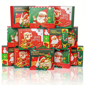 Tốt nhất bán Christmas Hộp quà tặng với nắp đậy giá rẻ trang trí Giáng sinh hộp vận chuyển hộp bưu phẩm - Product Image 6