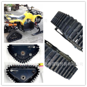 Accesorios para Ruedas de Motocicletas y Vehículos Todoterreno de Cuatro Ruedas Modificados, Ruedas Triangulares para Trineo con Tiras Antideslizantes para Motos de Nieve y Trineos - Product Image 5
