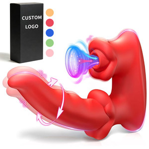 Vibrador <span class=keywords><strong>de</strong></span> Lengua para Punto G y Clítoris con Modos <span class=keywords><strong>de</strong></span> Succión y Ondulación, Impermeable, para Uso Anal - Juguete Sexual para Mujeres, Hombres y Parejas - Product Image 1