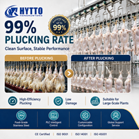 Ligne d'abattage de volailles avec plumeuse en acier, capacité 6000-8000 BPH, équipement d'abattage de volailles, système d'abattoir certifié CE