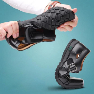 Zapatos de <span class=keywords><strong>Cuero</strong></span> <span class=keywords><strong>para</strong></span> <span class=keywords><strong>Hombre</strong></span>, Calzado de Vestir Casual de Negocios con Suela Blanda Antideslizante, <span class=keywords><strong>Sandalias</strong></span> Caladas de Verano <span class=keywords><strong>para</strong></span> Personas Mayores, Zapatos Personalizados - Product Image 3