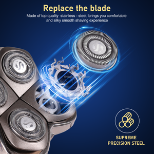 Hi-q Bald Man Razor <span class=keywords><strong>Shaver</strong></span> Heads Cuchillas de repuesto para <span class=keywords><strong>Skull</strong></span> <span class=keywords><strong>Shaver</strong></span> Pitbull Forte PRO Series <span class=keywords><strong>Skull</strong></span> <span class=keywords><strong>Shaver</strong></span> Pro Palm 4 unids/pack - Product Image 3