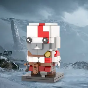 MOC7013 God Of War Spartan 134 pièces briques jeu protagoniste modèle d'action série créative blocs de construction en plastique enfants cadeau jouets