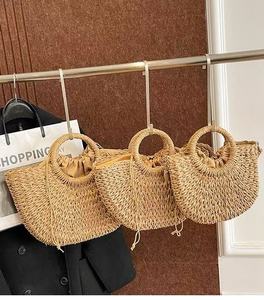 Borsa da Spiaggia Mini Estiva da Donna in Paglia Intrecciata alla Moda 2026 - <span class=keywords><strong>Borse</strong></span> a Mano in <span class=keywords><strong>Vimini</strong></span> per Donna - Product Image 5