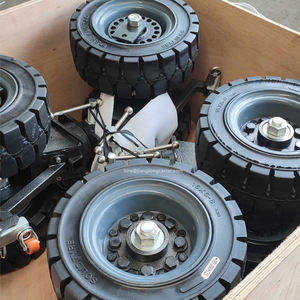 16 Zoll 22 Zoll drehbare Versand behälter Rollen <span class=keywords><strong>9</strong></span> Tonnen aufblasbare Gummi räder Versand behälter Mobile Räder - Product Image 3